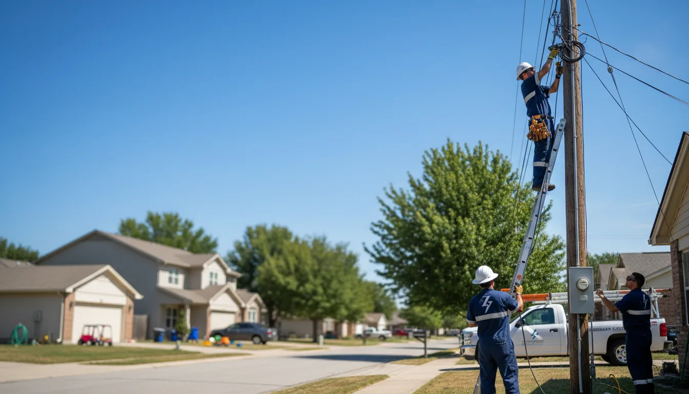 Residential electrician providing installation services in Aldrich, MN